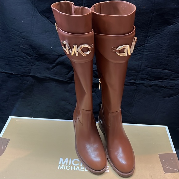 Michael Kors brown leather boots izzy - Picture 4 of 5